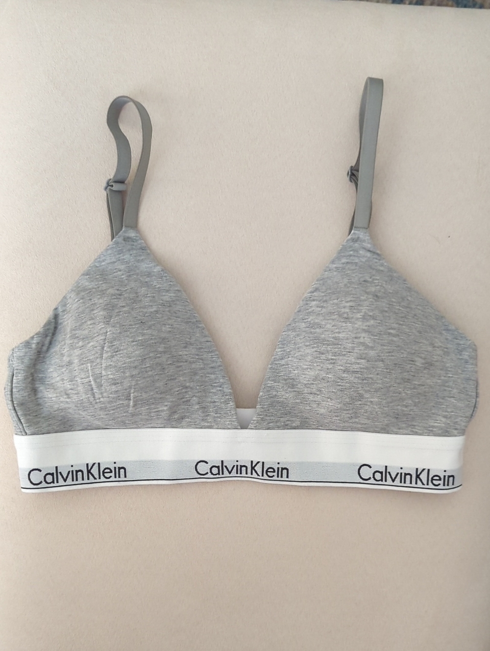 Calvin Klein Modern Cotton Lightly Lined Triangle Bralette Wireless